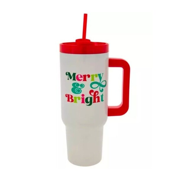 Unbranded Other - NEW CHRISTMAS y & bright christmas coffee Te Water tumbler in multicolored